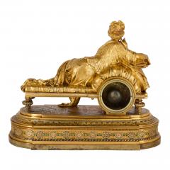  Deni re et Fils Neoclassical Gilt Bronze and Polychrome Enamel Mantel Clock By Deni re et Fils - 4697739