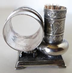  Derby Silver Company Victorian Silver Plate Turtle Napkin Ring Bud Vase American Circa 1880 - 677385