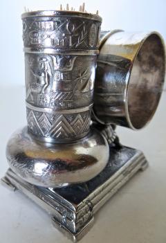  Derby Silver Company Victorian Silver Plate Turtle Napkin Ring Bud Vase American Circa 1880 - 677386