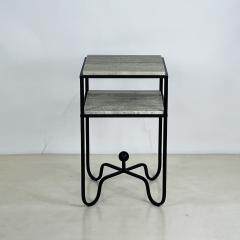  Design Fr res 2 Tier Entretoise Side Table in Silver Travertine by Design Fr res - 4386719