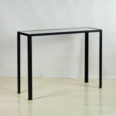  Design Fr res Corniche Wrought Iron Brass and Parchment Top Console by Design Fr res - 4570674