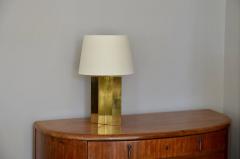  Design Fr res Croissillon Polished Brass and Parchment Table Lamp - 958666