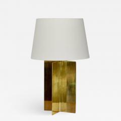  Design Fr res Croissillon Polished Brass and Parchment Table Lamp - 959808