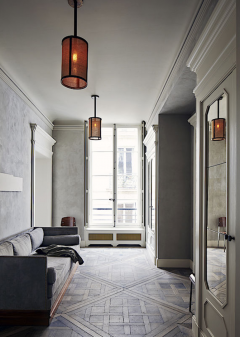  Design Fr res Cylindre Brass and Raffia Pendants - 718767