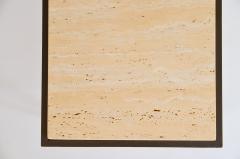  Design Fr res Diagramme Wrought Iron and Honed Travertine Drinks Table by Design Fr res - 1110689