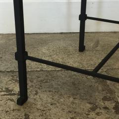  Design Fr res Diagramme Wrought Iron and Travertine Drink End Table by Design Fr res - 929322