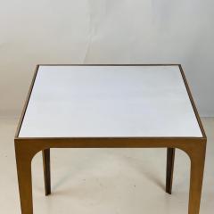  Design Fr res Esquisse Gilt Finish and Goatskin Top Side Table by Design Fr res - 4712214