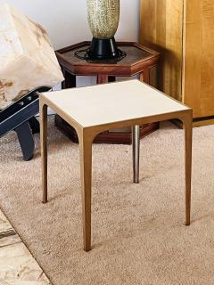  Design Fr res Esquisse Gilt Finish and Goatskin Top Side Table by Design Fr res - 4712215