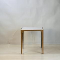  Design Fr res Esquisse Gilt Finish and Goatskin Top Side Table by Design Fr res - 4712217