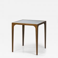  Design Fr res Esquisse Gilt Finish and Goatskin Top Side Table by Design Fr res - 4716271