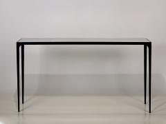  Design Fr res Extra long Esquisse Blackened Iron and Goatskin Console by Design Fr res - 1342892