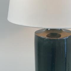  Design Fr res Glazed Ceramic Cylinder Lamp with Parchment Shade - 1633028
