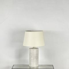  Design Fr res Large Satin White Rouleau Ceramic Table Lamp by Design Fr res - 4051029