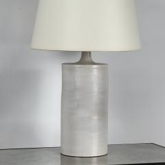  Design Fr res Large Satin White Rouleau Ceramic Table Lamp by Design Fr res - 4051032