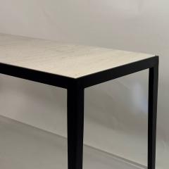  Design Fr res Long tude Iron and Cream Limestone Console or Sofa Table by Design Fr res - 4572665
