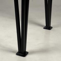  Design Fr res M andre Black Iron and Silver Travertine Side Table by Design Fr res - 4284118