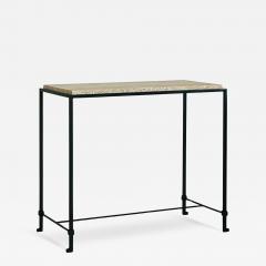  Design Fr res Narrow Diagramme Travertine Side or End Table by Design Fr res - 4389214