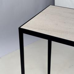  Design Fr res Narrow Etude Wrought Iron and Honed Cream Limestone Console by Design Fr res - 4328026