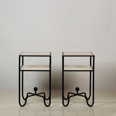  Design Fr res Pair of 2 Tier Entretoise Side Tables by Design Fr res - 1538632