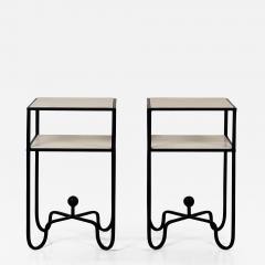  Design Fr res Pair of 2 Tier Entretoise Side Tables by Design Fr res - 1540170