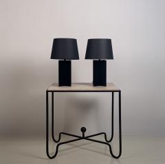  Design Fr res Pair of Blackened Steel and Black Paper Cuatrolados Lamps by Design Fr res - 1377867