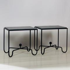  Design Fr res Pair of Chic Grey Slate Entretoise Side Tables by Design Fr res - 1538647