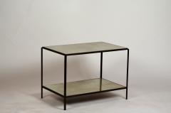  Design Fr res Pair of Chic Rectiligne Mirrored End Tables by Design Fr res - 1176741