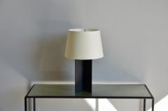  Design Fr res Pair of Croisillon Matte Black and Parchment Lamps - 718829