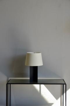  Design Fr res Pair of Croisillon Matte Black and Parchment Lamps - 718833