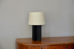  Design Fr res Pair of Croisillon Matte Black and Parchment Lamps - 718834