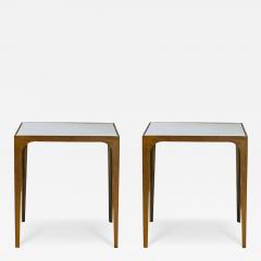 Design Fr res Pair of Esquisse Gilt Finish and Goatskin Top Side Tables by Design Fr res - 4716272