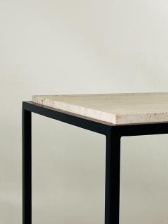  Design Fr res Pair of Large Diagramme Travertine Consoles by Design Fr res - 4484296