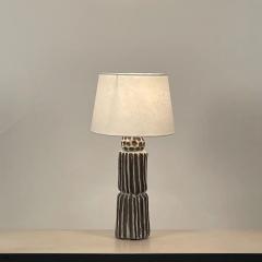  Design Fr res Pair of Large Sillons Pottery Lamps with Parchment Shades by Design Fr res - 3128031