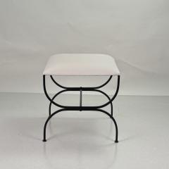  Design Fr res Pair of Large Strapontin Cream Horsehair Stools by Design Fr res - 4324377