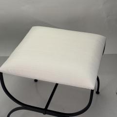  Design Fr res Pair of Large Strapontin Cream Horsehair Stools by Design Fr res - 4324379