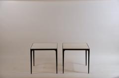 Design Fr res Pair of large Esquisse Wrought Iron and Parchment Side Tables by Design Fr res - 1037023