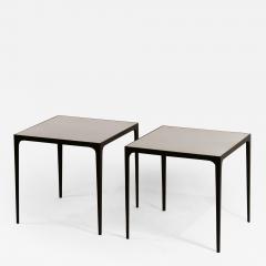  Design Fr res Pair of large Esquisse Wrought Iron and Parchment Side Tables by Design Fr res - 1037337