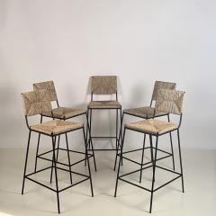  Design Fr res Set of 5 Campagne Counter Height Stools by Design Fr res - 1342987