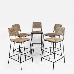  Design Fr res Set of 5 Campagne Counter Height Stools by Design Fr res - 1344430