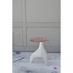  Design Fr res Seve Petrified Wood and Aluminium Side Table by Design Fr res - 1079053