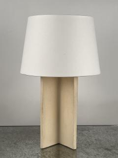  Design Fr res The Croisillon cream ceramic lamp with parchment shade by Design Fr res - 3530630