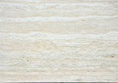  Design Fr res The Diagramme Travertine and Iron Coffee Table - 719733