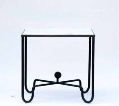  Design Fr res The Entretoise Wrought Iron and Marble Tables - 719832