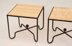  Design Fr res The Entretoise Wrought Iron and Onyx Tables - 719812