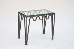  Design Fr res The M andre Verdigris Iron and Glass Side Table - 718932