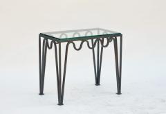  Design Fr res The M andre Verdigris Iron and Glass Side Table - 718934