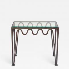  Design Fr res The M andre Verdigris Iron and Glass Side Table - 740750