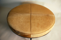  Design Fr res The Tambour Natural Hide and Brass Ottoman - 719781