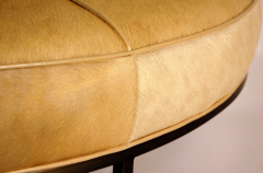  Design Fr res The Tambour Natural Hide and Brass Ottoman - 719783