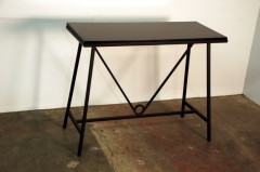  Design Fr res The Trapeze Wrought Iron and Lacquer Console - 719910